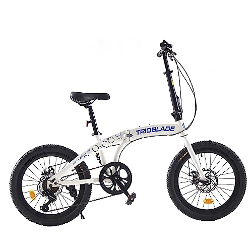 TRIOBLADE 20" Folding Bike: 7-Speed Shimano, Lightweight Aluminum Frame, Disc Brakes