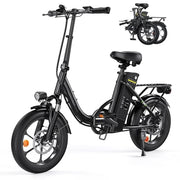 Finbike U4 16" Portable Folding E-Bike: Removable Battery, 3 Modes, Smooth Ride