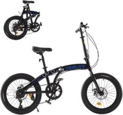 TRIOBLADE 20" Folding Bike: 7-Speed Shimano, Lightweight Aluminum Frame, Disc Brakes