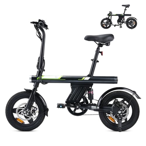 Finbike U1 14-inch Folding Electric Bike: LCD, 15.5mph, 28-Mile Range