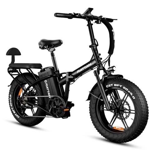 Rattan Ultra Folding Electric Bike: Long Range, 2-Seater, Fat Tires