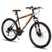 Hiland 26/27.5 Inch Aluminum Mountain Bike, 21-Speed Disc Brake MTB
