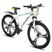 Hiland 26-inch Aluminum Frame Mountain Bike, 21 Speed, Dual Disc Brakes