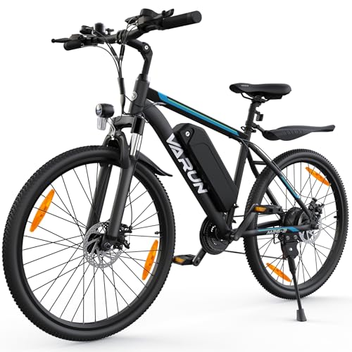 VARUN 26-inch Electric Mountain Bike: 250W Motor, 21-Speed, Removable Battery