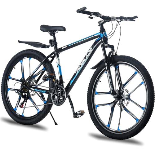 LSBIKE Adult All-Terrain Mountain Bike: 21-Speed, Dual Suspension, Disc Brakes