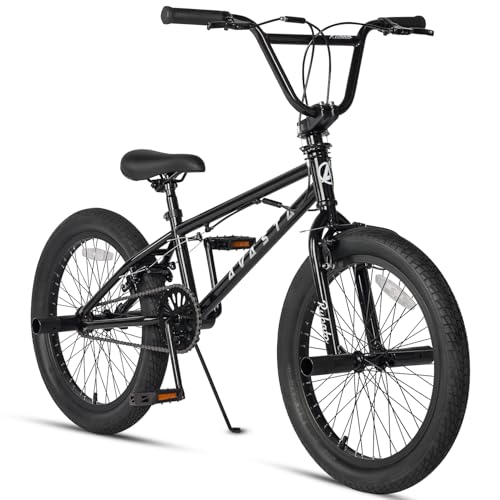 AVASTA Durable Hi-Ten Steel Freestyle BMX Bike for Kids & Beginners, 18/20-inch Wheels