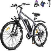 TWOFISH 26-inch Electric Mountain Bike for Adults, 36V 15Ah Battery, 7-Speed