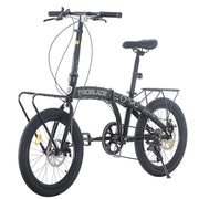 TRIOBLADE 20" Folding Bike: 7-Speed Shimano, Lightweight Aluminum Frame, Disc Brakes