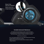 Lifespan Fitness RC-300 Recumbent Bike: Ergonomic, Magnetic, Adjustable, Quiet Home Cardio