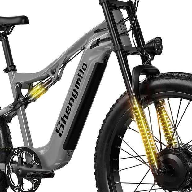 Shengmilo S600 Full Suspension Dual Motor Electric Fat Tyre Mountain Bike