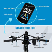 QIKAITU 3000W Dual Motor Fat Tire E-Bike, 48V 23Ah, 56-Mile Range