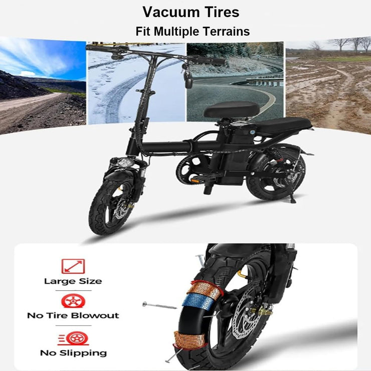 Folding 20-Inch Electric Tricycle: 48V Power, 20 MPH, Long 25-Mile Range