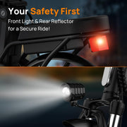 URLIFE 14-inch Portable Folding E-Bike: 48V 7.5Ah Battery, 250W Motor