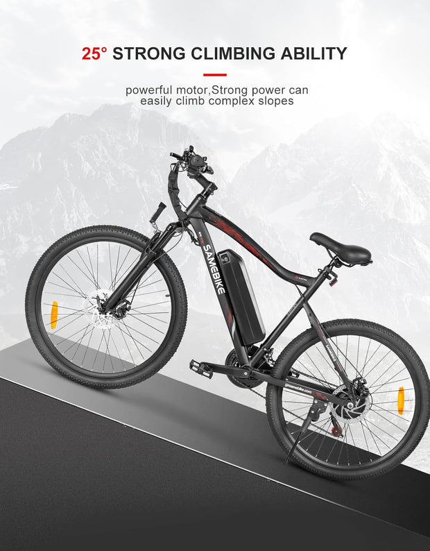 SAMEBIKE SY26 26" Electric Mountain Bike, 13AH Battery, 56-Mile Range