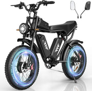 YVY C20 Max Dual Motor 52V 40Ah Fat Tire Full Suspension Electric Bike