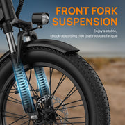 URLIFE 20" Fat Tire E-Bike: 250W Motor, 48V Battery, All-Terrain