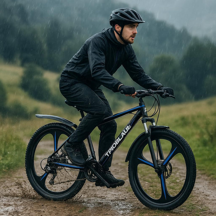 LSBIKE Adult All-Terrain Mountain Bike: 21-Speed, Dual Suspension, Disc Brakes