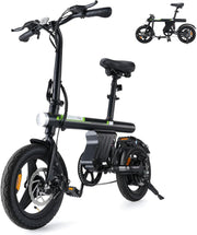Finbike U1 14-inch Folding Electric Bike: LCD, 15.5mph, 28-Mile Range