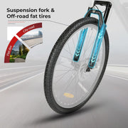 SAMEBIKE SY26 26" Electric Mountain Bike, 13AH Battery, 56-Mile Range