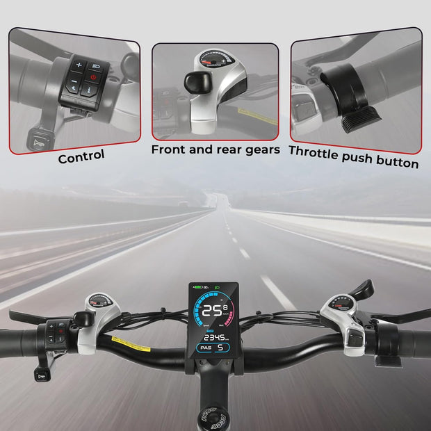 SAMEBIKE SY26 26" Electric Mountain Bike, 13AH Battery, 56-Mile Range