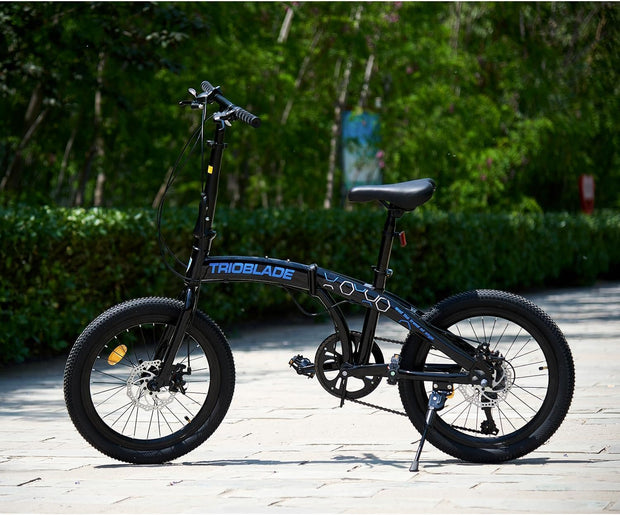 TRIOBLADE 20" Folding Bike: 7-Speed Shimano, Lightweight Aluminum Frame, Disc Brakes