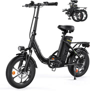 Finbike U4 16" Portable Folding E-Bike: Removable Battery, 3 Modes, Smooth Ride