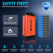 Rattan Ultra Folding Electric Bike: Long Range, 2-Seater, Fat Tires