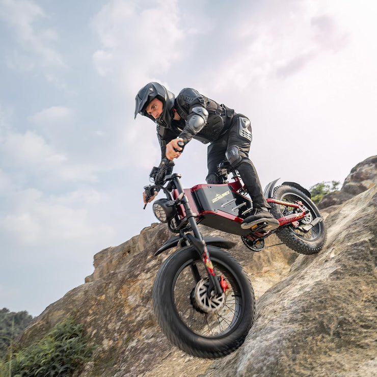 RZOGUWEX X7 20-inch Off-Road Dual Motor E-Bike 48V 30Ah Battery