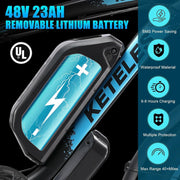 All-Terrain Electric Fat Tire Mountain Bike, 26-inch Wheels, 70+ Miles Range