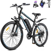 TWOFISH 26-inch Electric Mountain Bike for Adults, 36V 15Ah Battery, 7-Speed