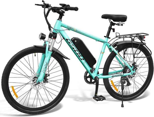 GSOU 26-inch Adult E-Mountain Bike, 250W, Long Range, 7-Speed Commuter