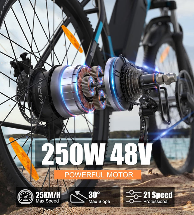 VARUN M27-1 Electric Mountain Bike: 27.5-inch Wheels, 48V Long Range