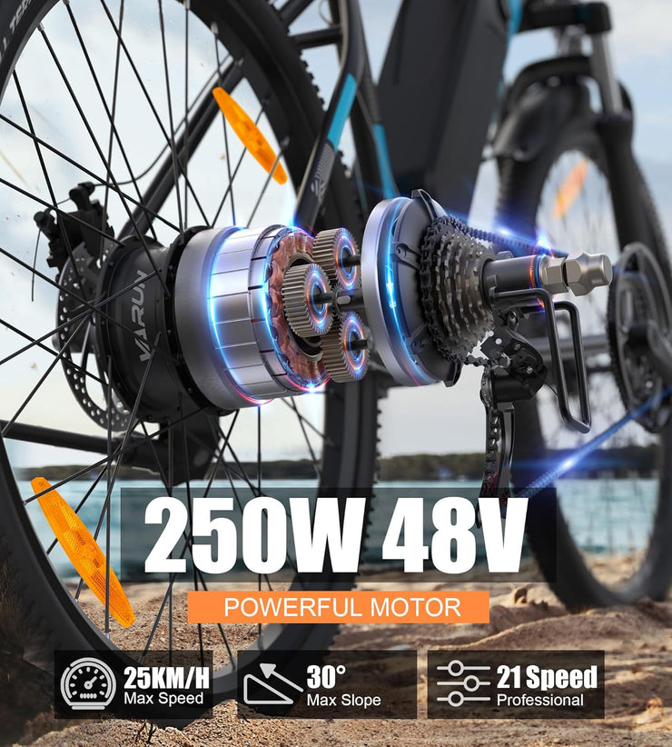 VARUN M27-1 Electric Mountain Bike: 27.5-inch Wheels, 48V Long Range
