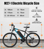 VARUN M27-1 Electric Mountain Bike: 27.5-inch Wheels, 48V Long Range
