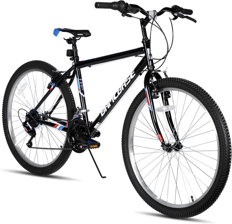 Hiland 18-Speed High Carbon Steel Mountain Bike for All-Terrain Adventures