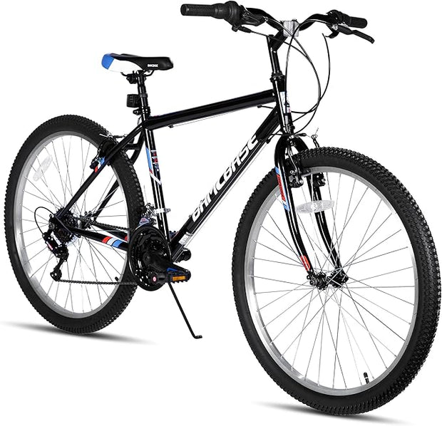 Hiland 18-Speed High Carbon Steel Mountain Bike for All-Terrain Adventures